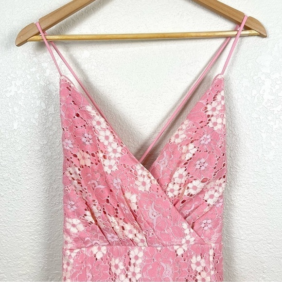 NBD Marilyn Blush & Ivory Lace Sleeveless Dress Size XL Women - Picture 3 of 15